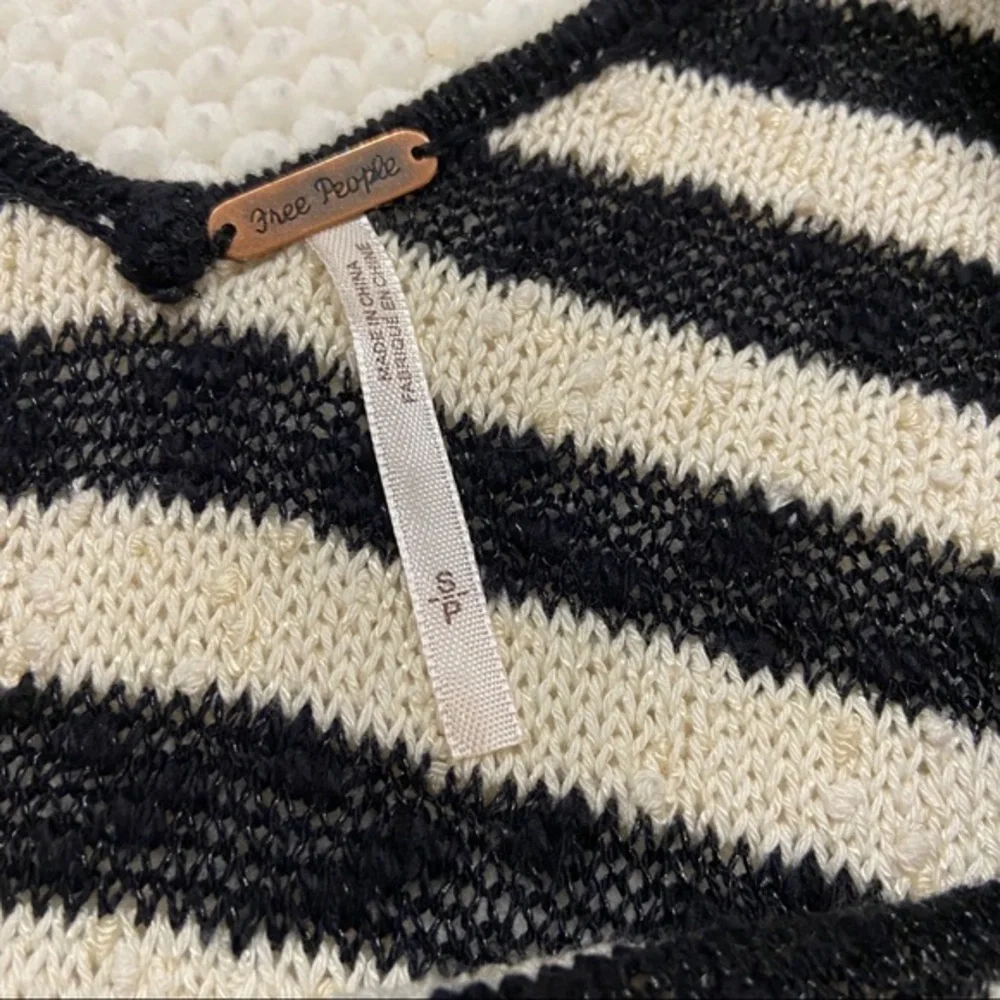 FREE PEOPLE I striped nubby knit dress